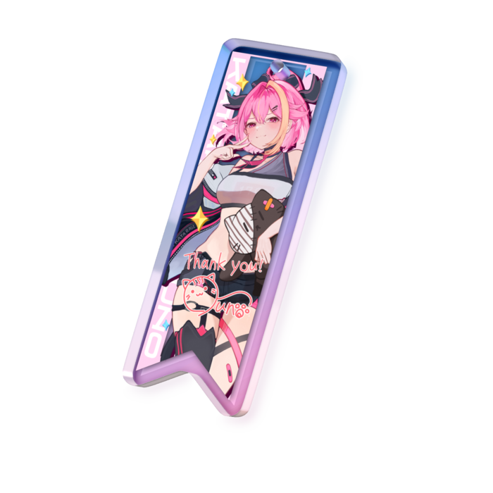 オーロラアクリルキーホルダー - 50 × 50mm