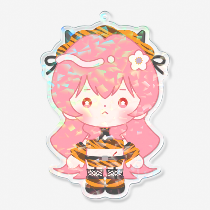 ホログラムアクリルキーホルダー - 100 × 100mm