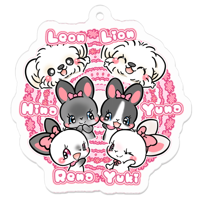 アクリルキーホルダー - 50 x 50 (mm)