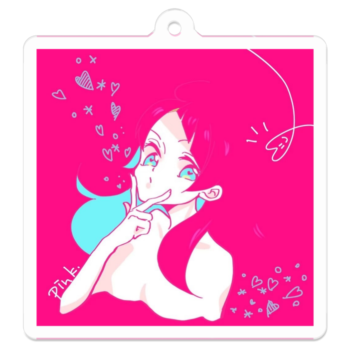 アクリルキーホルダー - 50 x 50 (mm)