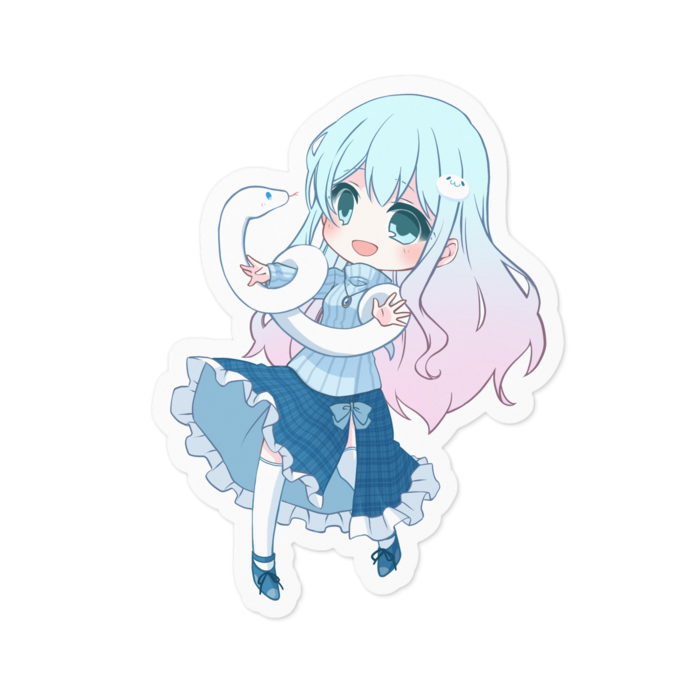 【はちゅライフ】ステッカー(ボール/BEL) ホワイト