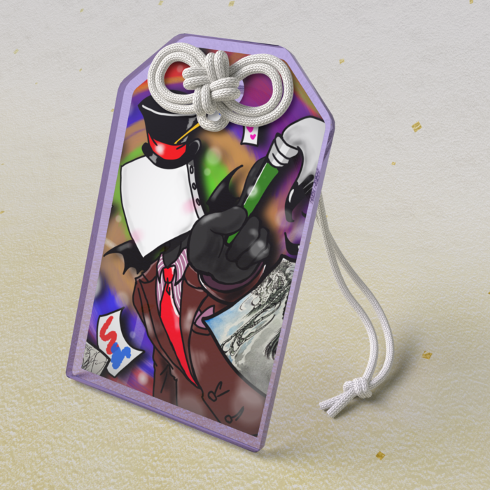 アクリルお守り - 50 × 80mm