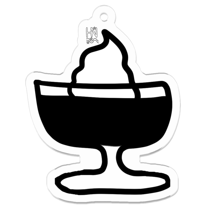 アクリルキーホルダー（コーティング） - 50 x 50 (mm)