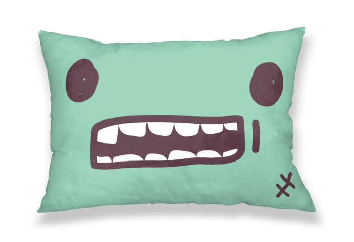 がえるの顔柄まくらカバー ムームーフォレスト Booth