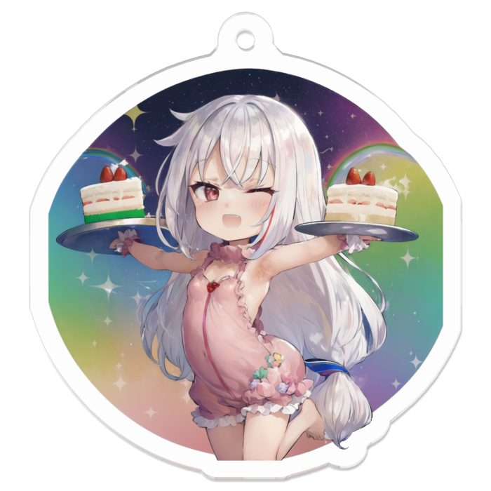 アクリルキーホルダー - 50 x 50 (mm)