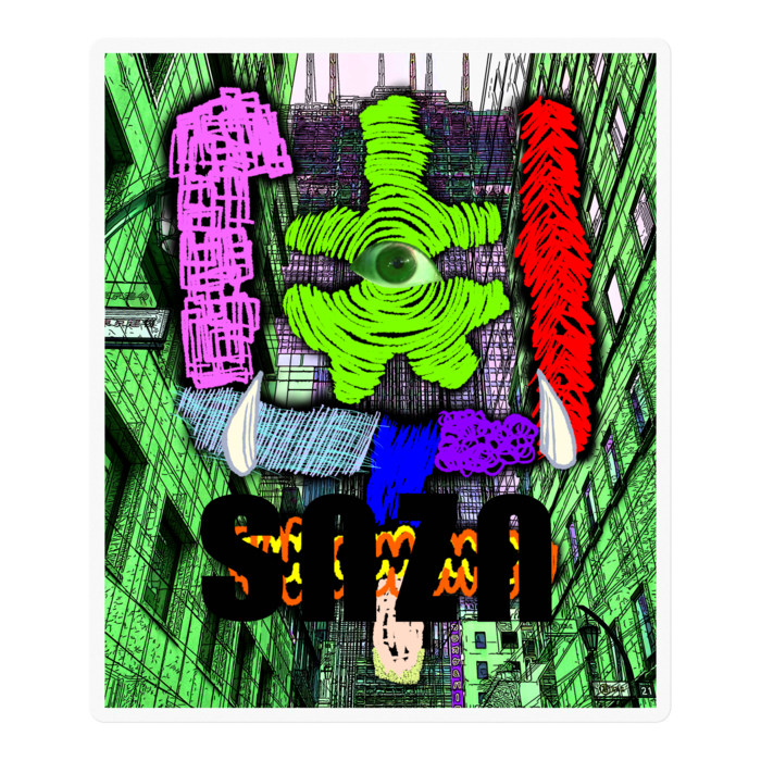 ステッカー - 100 x 100 (mm)