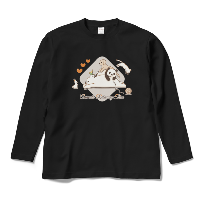 ロングスリーブTシャツ　黒色　M