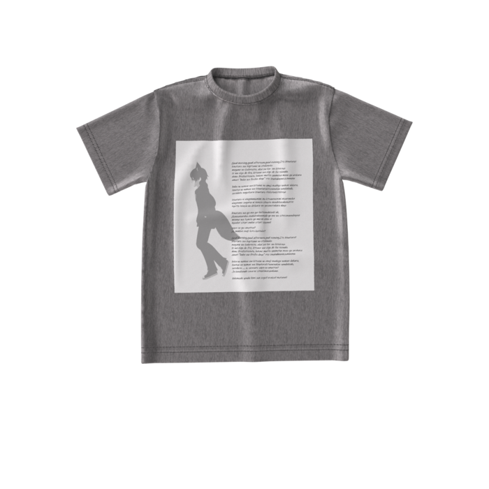 ビッグシルエットTシャツ - S - ミックスグレー