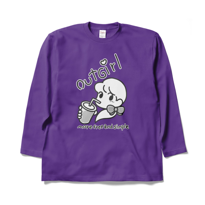 ロングスリーブTシャツ - XL - パープル