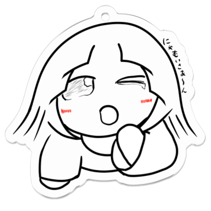 アクリルキーホルダー - 50 x 50 (mm)