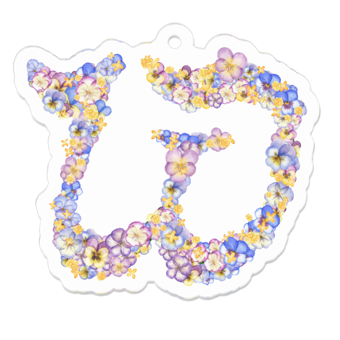 W　アクリルキーホルダー - 50 x 50 (mm)(22)