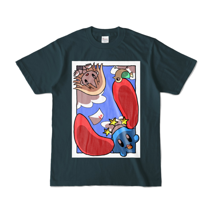 カラーTシャツ - S - デニム (濃色)