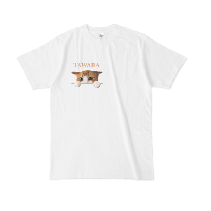 たわらちゃんTシャツ - L - 白