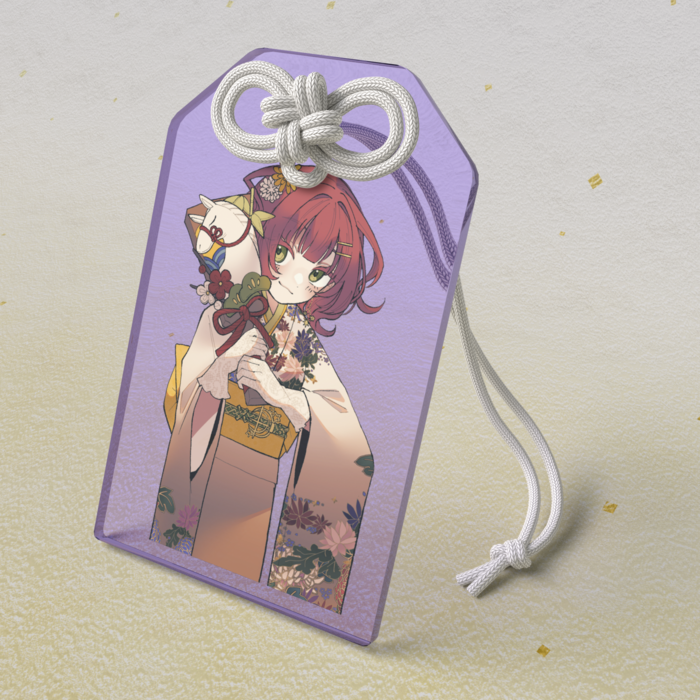 アクリルお守り - 50 × 80mm