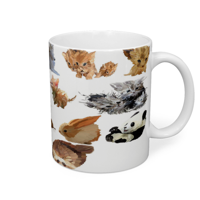 マグカップ - 直径 8 cm / 高さ 9.5 cm