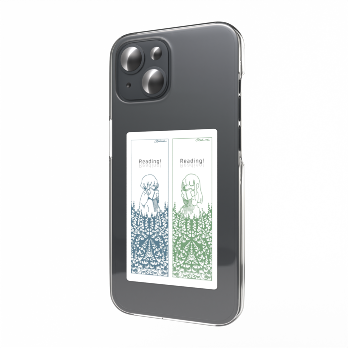 スマホステッカー：Reading(見開き)