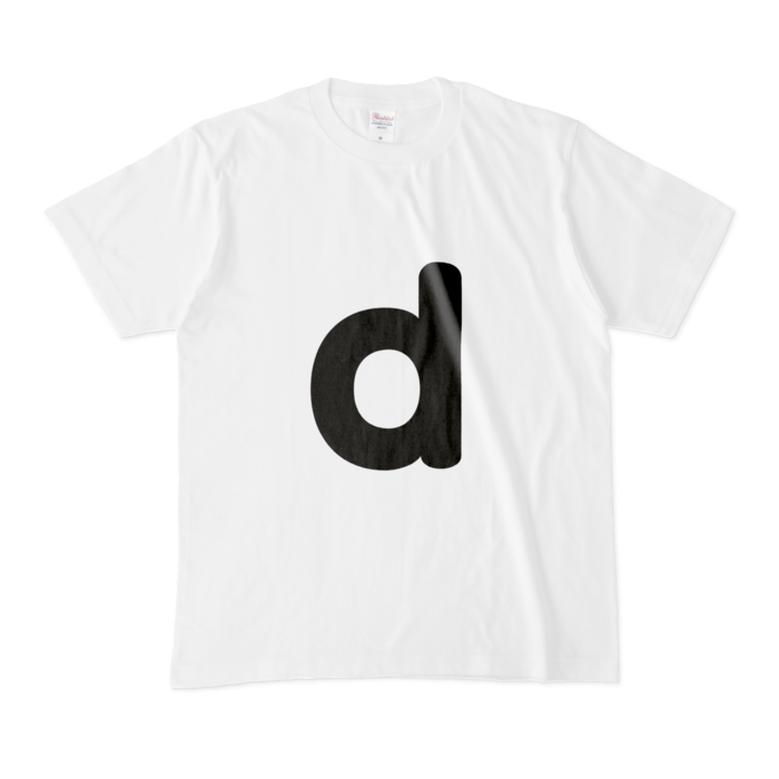 「d」（小文字）Tシャツ - M - 白
