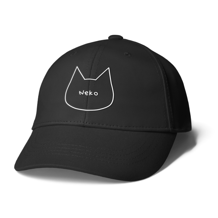 シンプルで可愛い猫柄キャップ 猫柄帽子 猫雑貨meru Mugi Booth