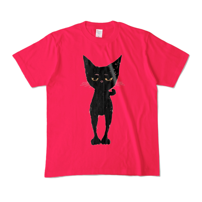 ほっとでからんまるTシャツ - M - ホットピンク (濃色)