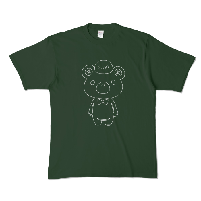 まんじゅうカラーTシャツ - XL - フォレスト (濃色)