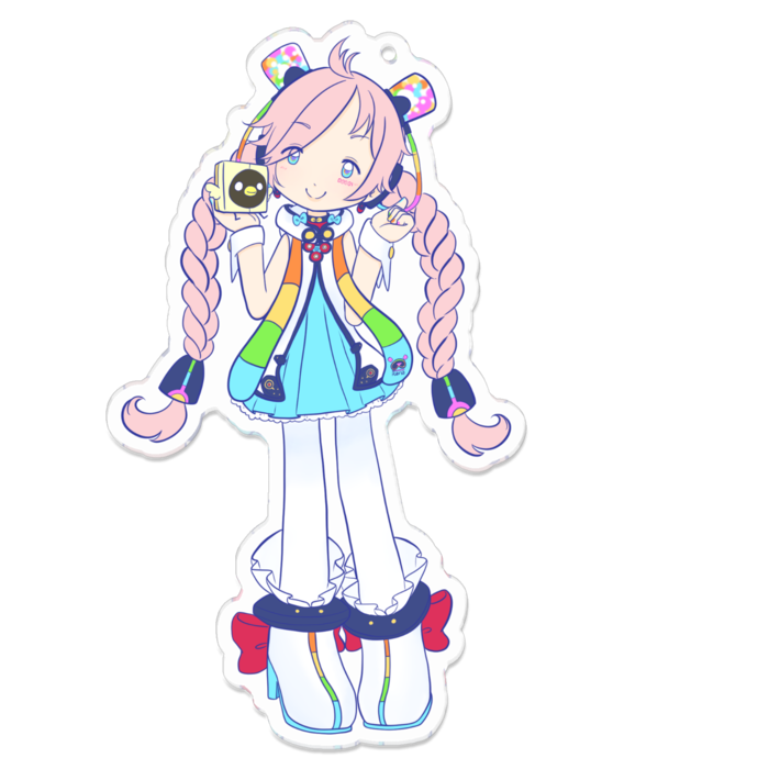 アクリルキーホルダー（コーティング） - 100 x 100 (mm)