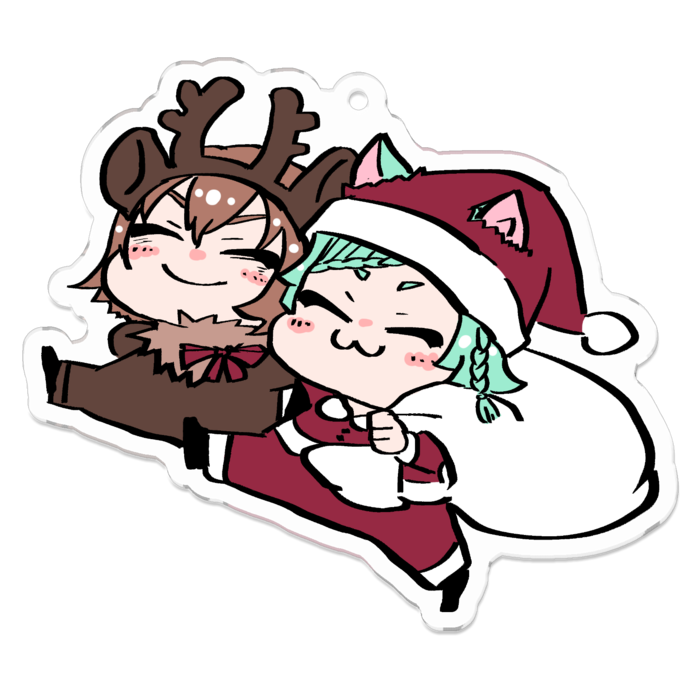 アクリルキーホルダー（コーティング） - 70 x 70 (mm)