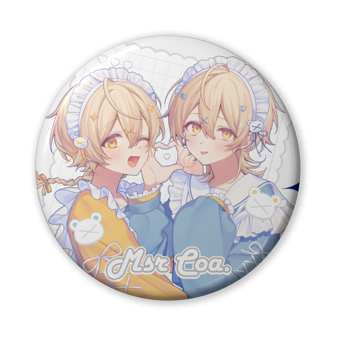 缶バッジ A&Bver💛🩵