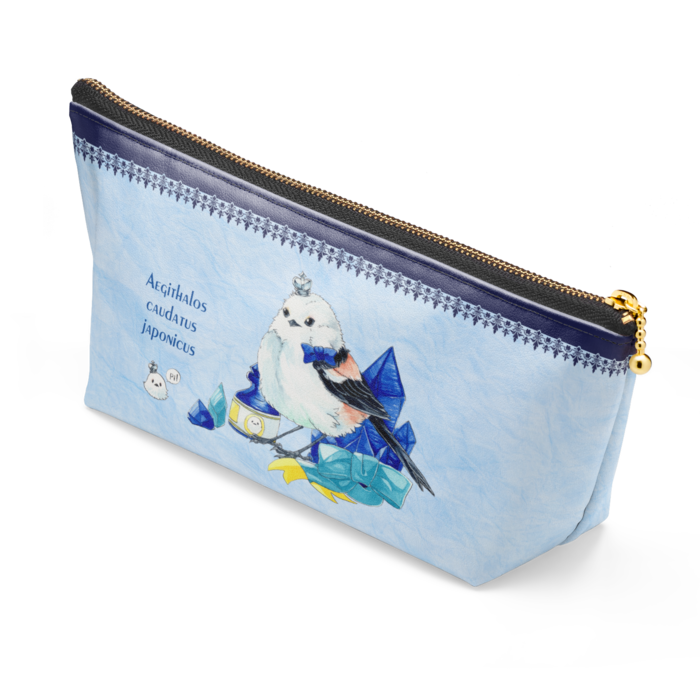 ポーチ - 長さ21.5cm / 高さ10cm - ブラック