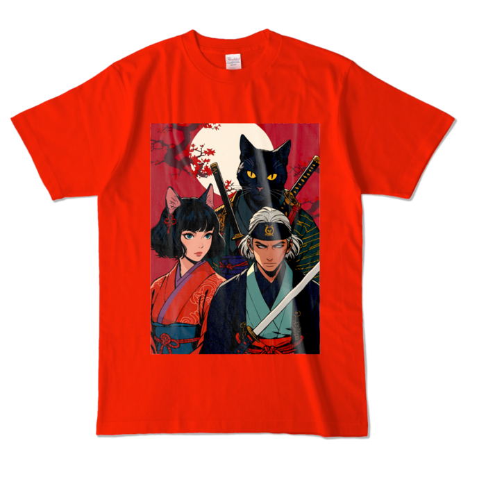 カラーTシャツ - L - レッド (濃色)
