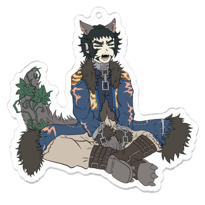 アクリルキーホルダー（コーティング） - 70 x 70 (mm)