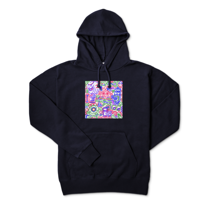 パーカー - L - ネイビー