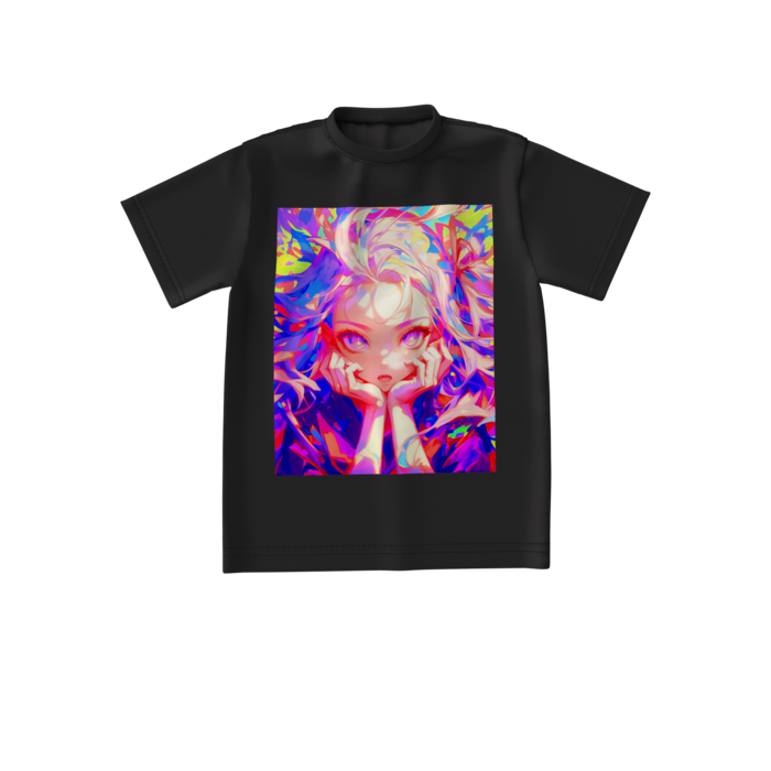 ビッグシルエットTシャツ (ブラック) - S -