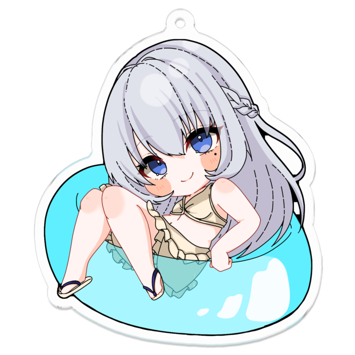 アクリルキーホルダー（コーティング） - 70 x 70 (mm)