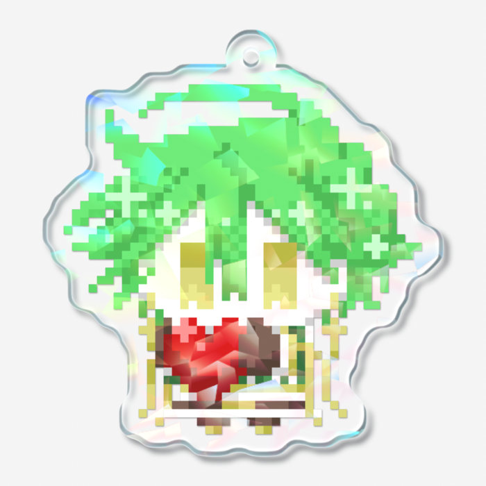 ホログラムアクリルキーホルダー - 50 × 50mm