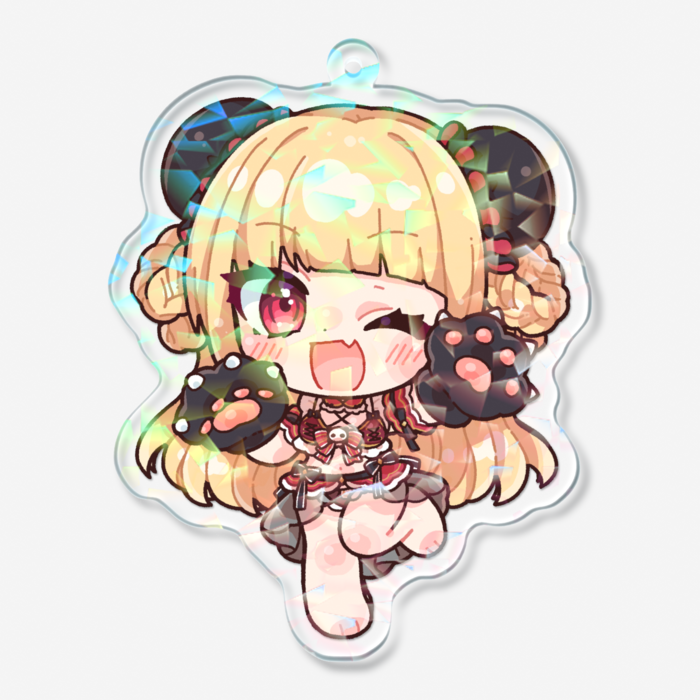 ホログラムアクリルキーホルダー - 70 × 70mm
