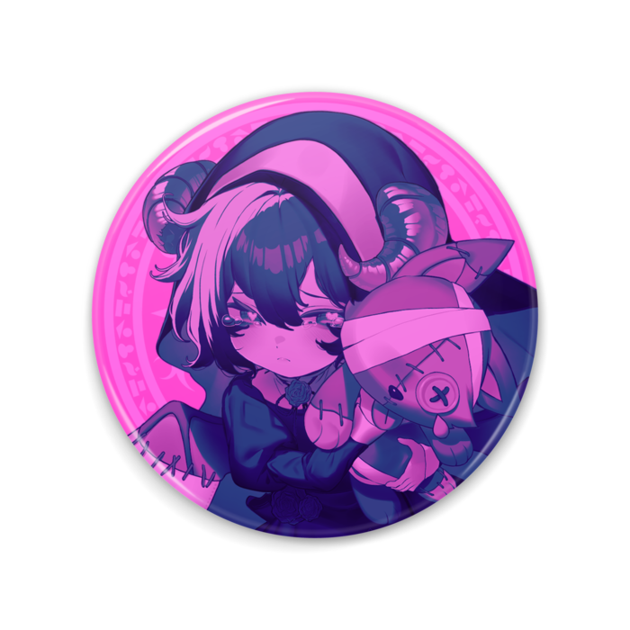 ぴえんピンク缶ミラー - 75mm