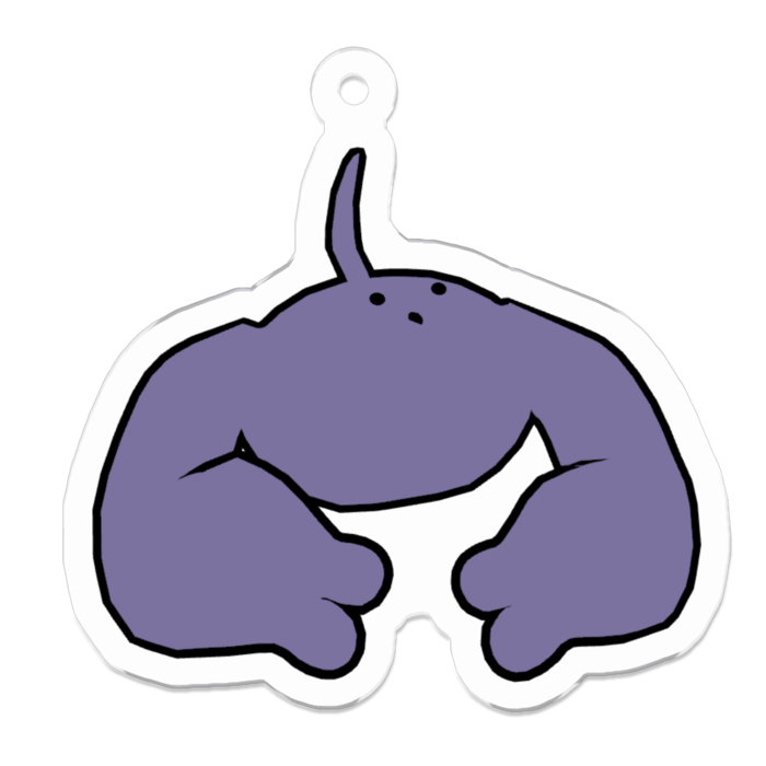 アクリルキーホルダー - 50 x 50 (mm)（にせさき　ほ～ん）