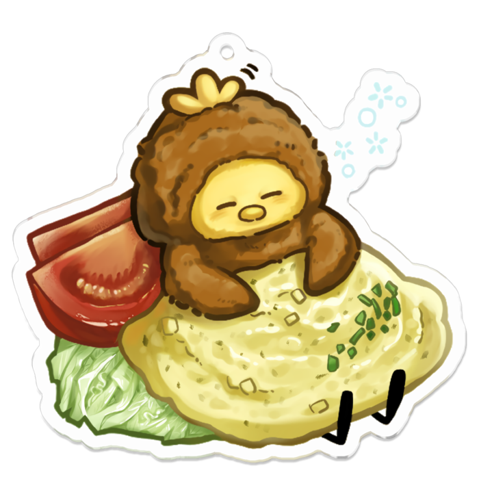 アクリルキーホルダー - 70 x 70 (mm)