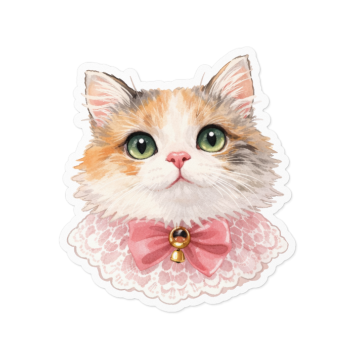 月夜ステッカー - 100 x 100 (mm)