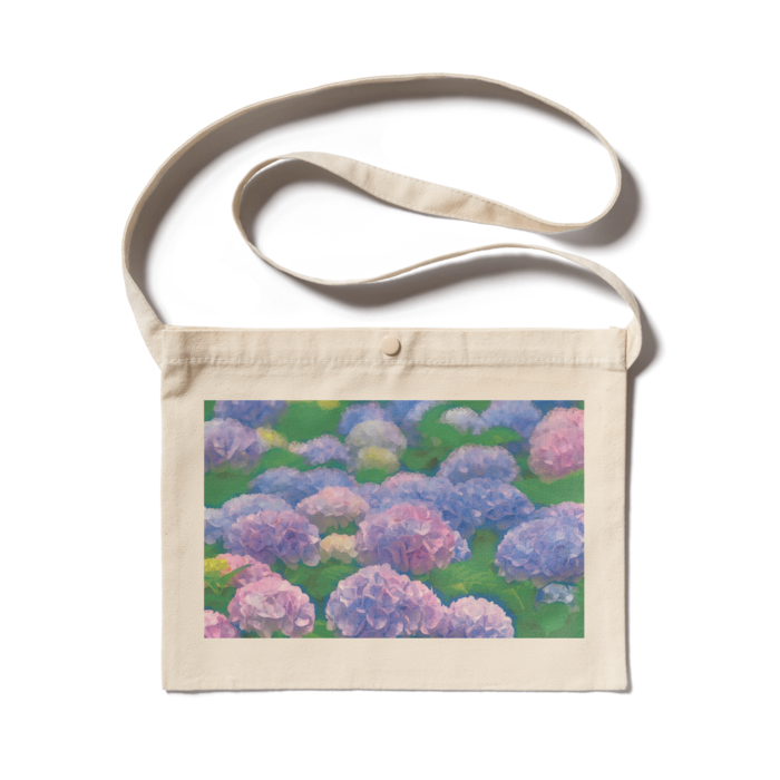 サコッシュ - 300 x 230 (mm) ナチュラル 水彩