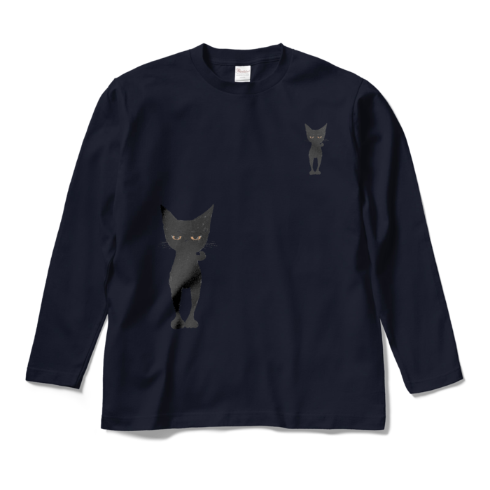 ながらんまるロングスリーブTシャツ - M - ネイビー