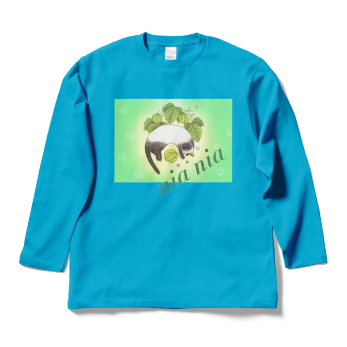 ロングスリーブTシャツ - L - ターコイズ