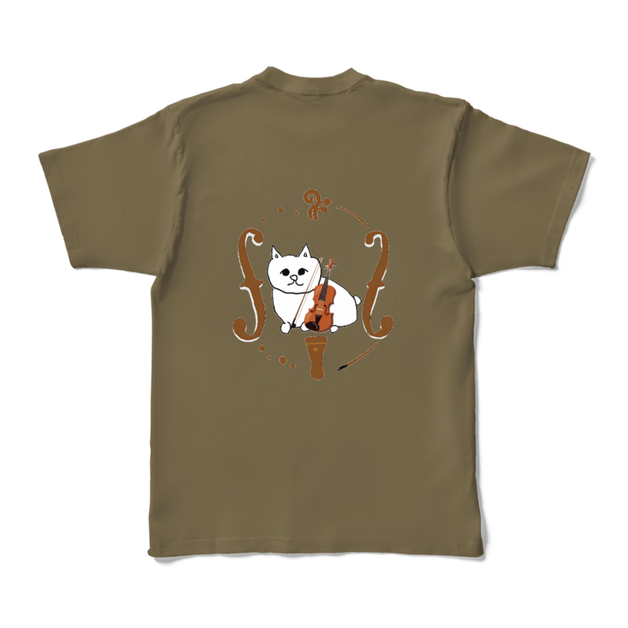 カラーTシャツ - XL - オリーブ (濃色)