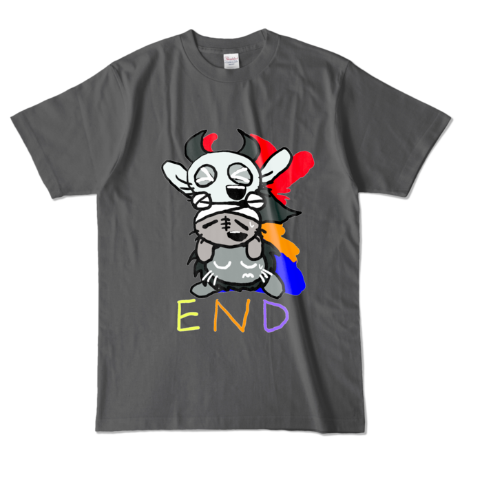 カラーTシャツ - L - チャコール (濃色)