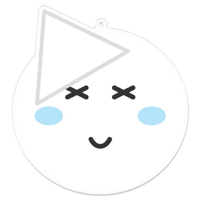 アクリルキーホルダー - 100 x 100 (mm)