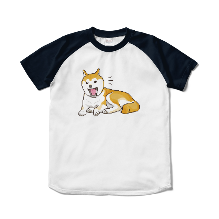 ラグランTシャツ - S - ホワイト×ネイビー