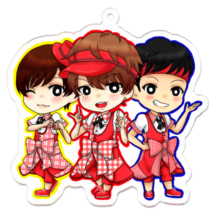 アクリルキーホルダー - 70 x 70 (mm)