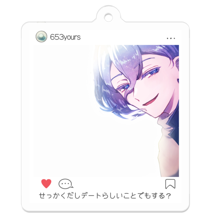 アクリルキーホルダー - 50 x 50 (mm)