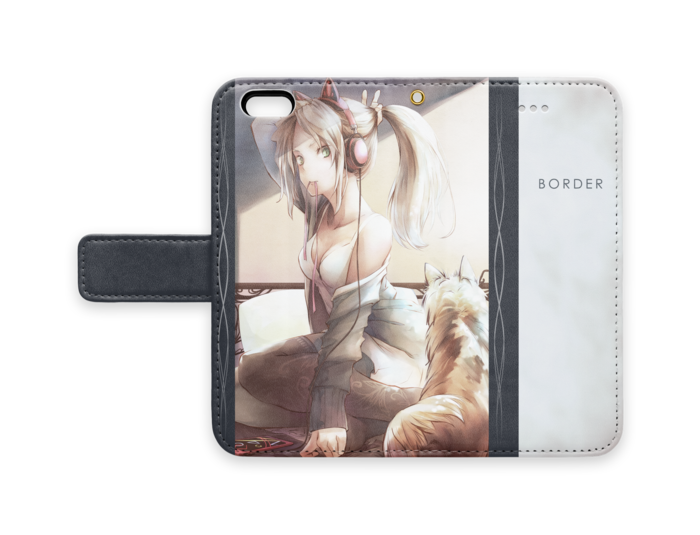 手帳型iPhoneケース - iPhone 6 / 6s - ストラップ穴 あり