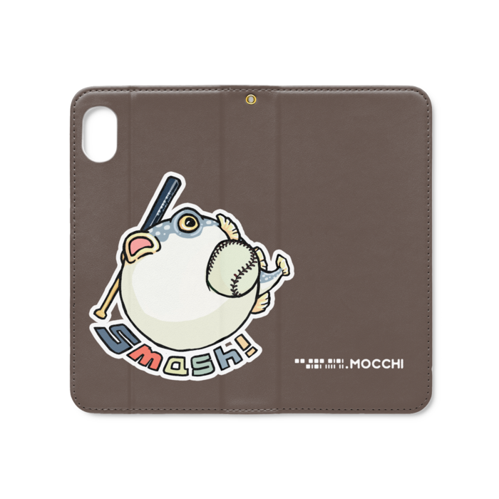 手帳型iPhoneケース(ベルトなし) - iPhone XR - ストラップ穴 あり